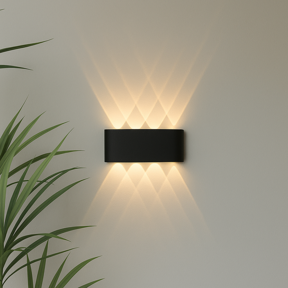 LED Væglampe - Indendørs og Udendørs - Minimalistisk Stil