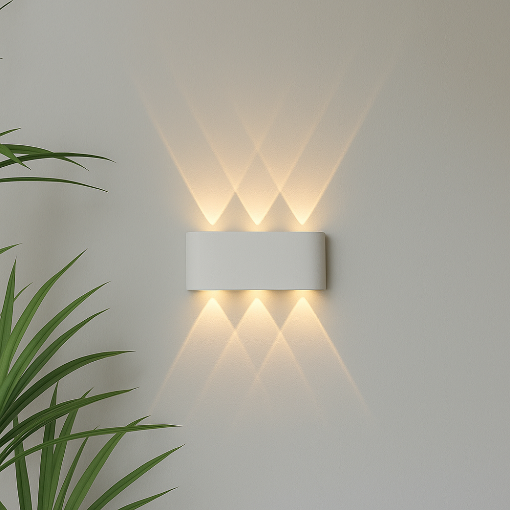 LED Væglampe - Indendørs og Udendørs - Minimalistisk Stil