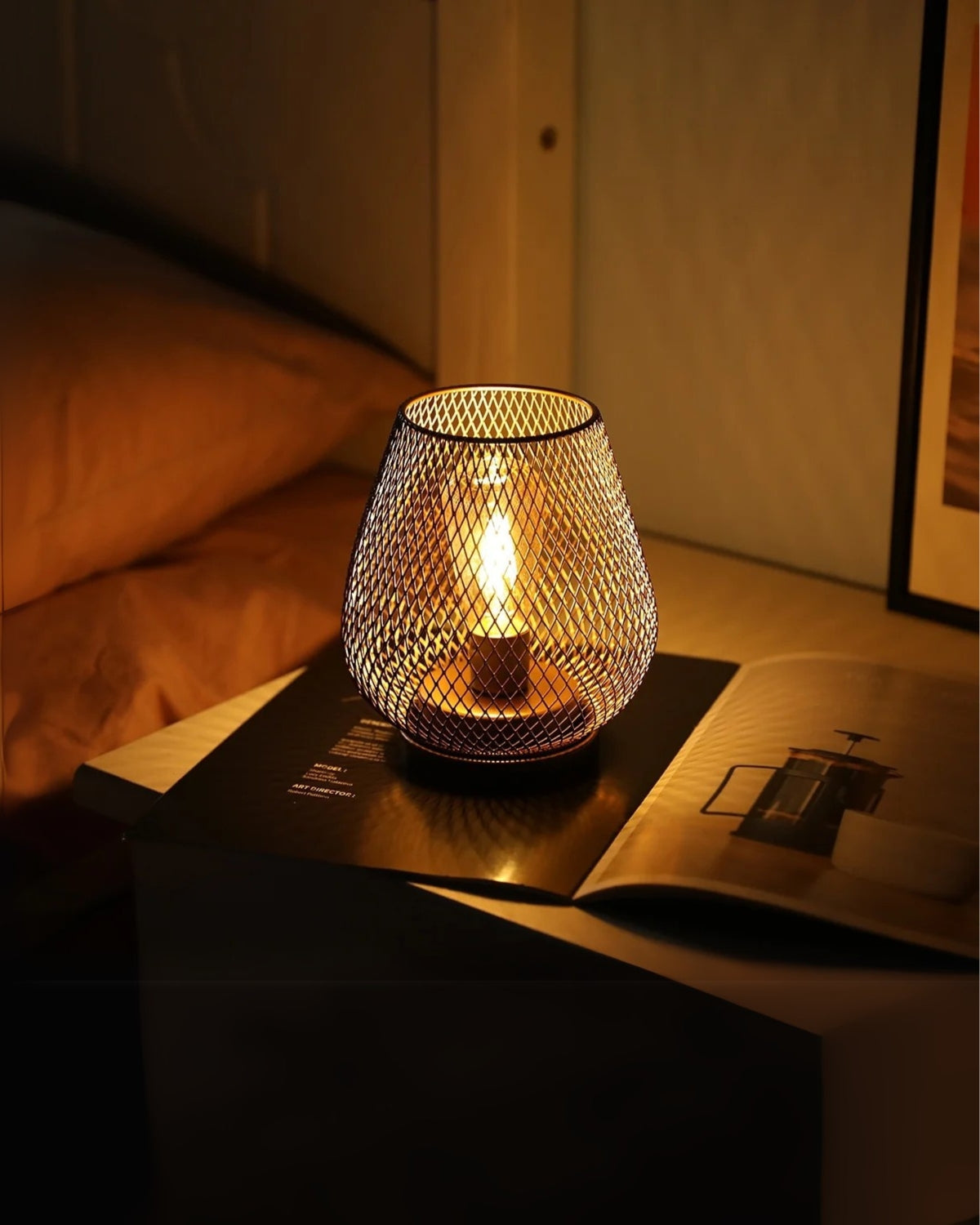 LED-lanterne - Metalnet - Trådløst design