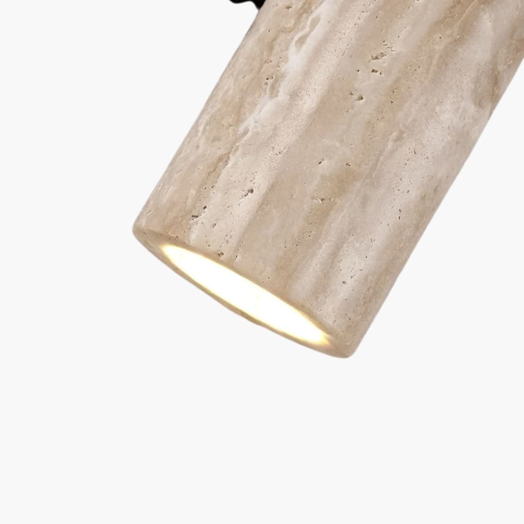 LED Væglampe - Travertinsten - Op og Ned Lys