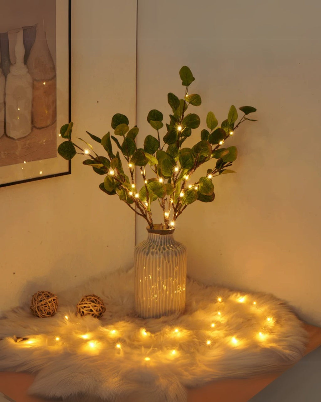 LED Grenlampe - Blomsterdekoration - Stemningsbelysning