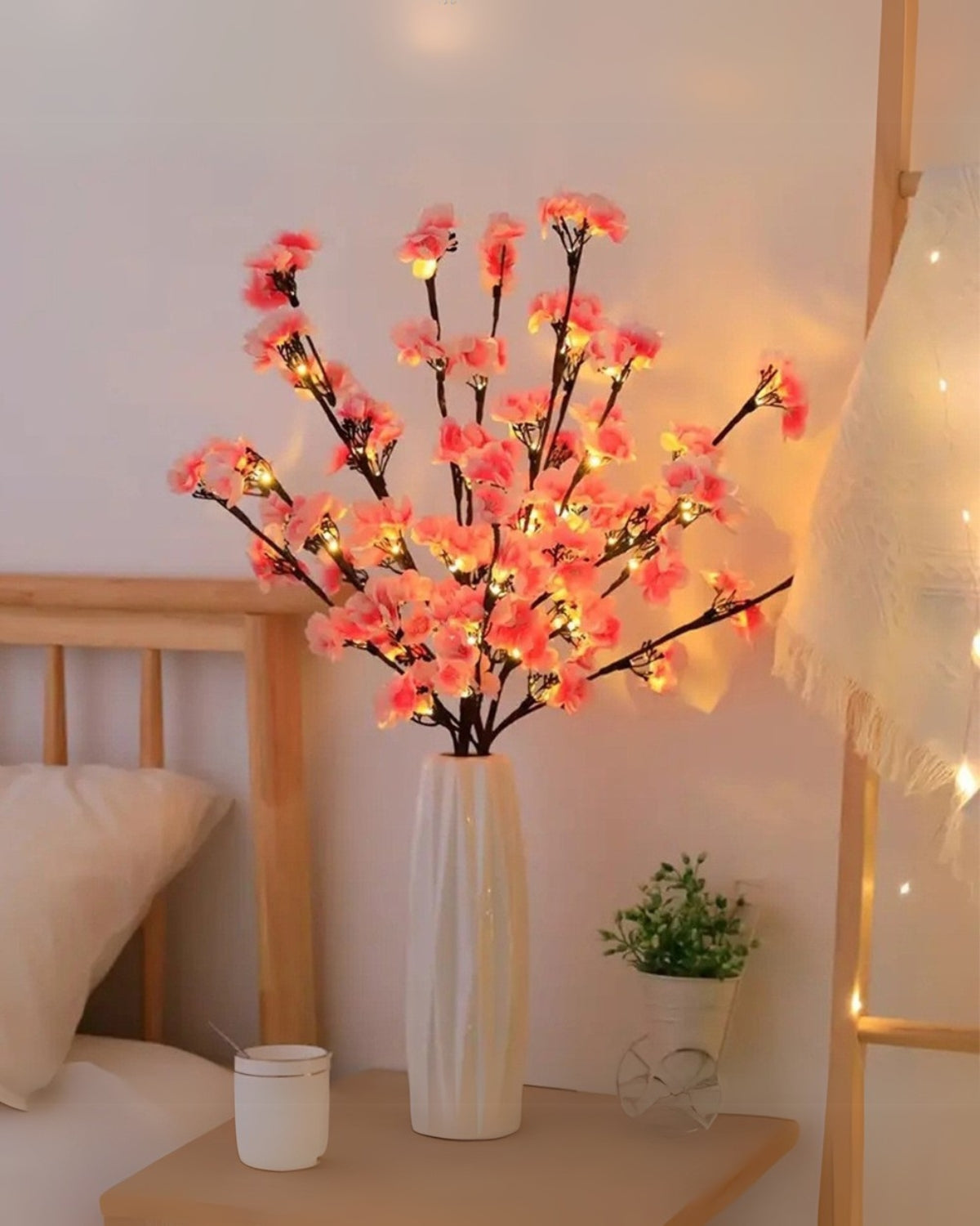 LED Grenlampe - Blomsterdekoration - Stemningsbelysning