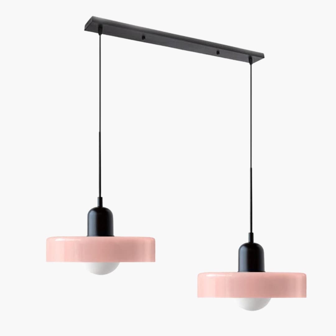 Loftlampe - Dobbelt Hoved - Bauhaus Glasdesign