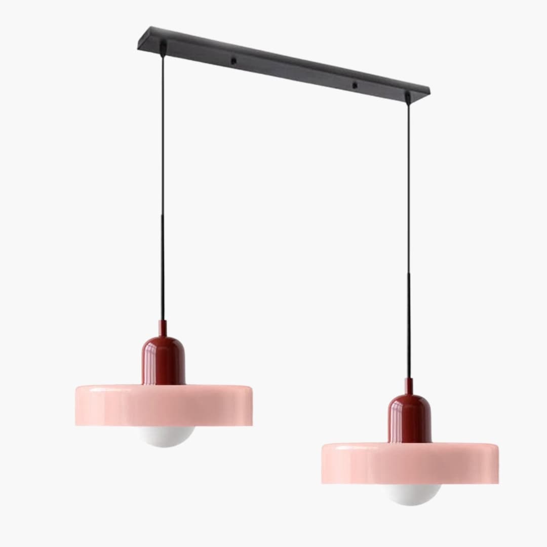 Loftlampe - Dobbelt Hoved - Bauhaus Glasdesign