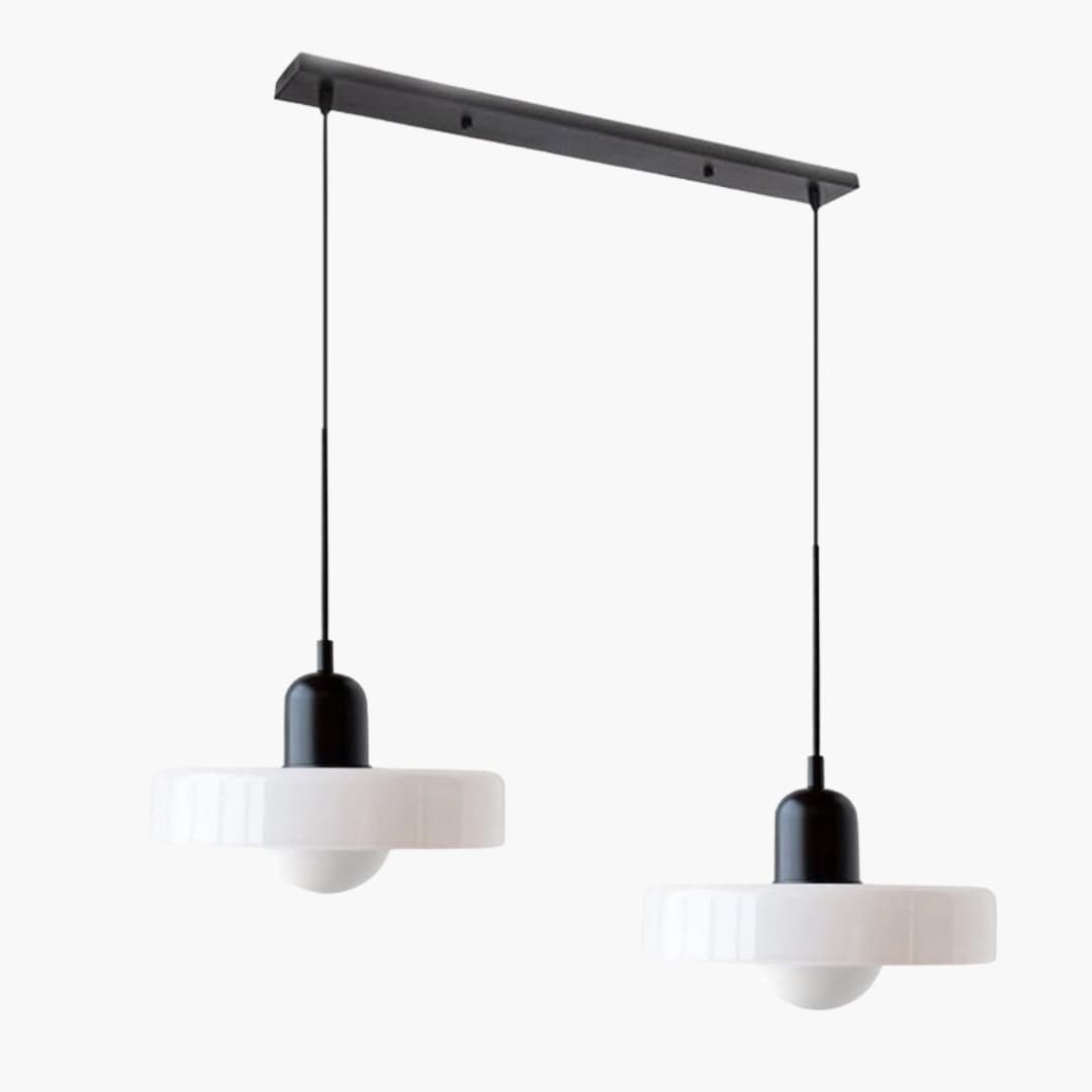 Loftlampe - Dobbelt Hoved - Bauhaus Glasdesign