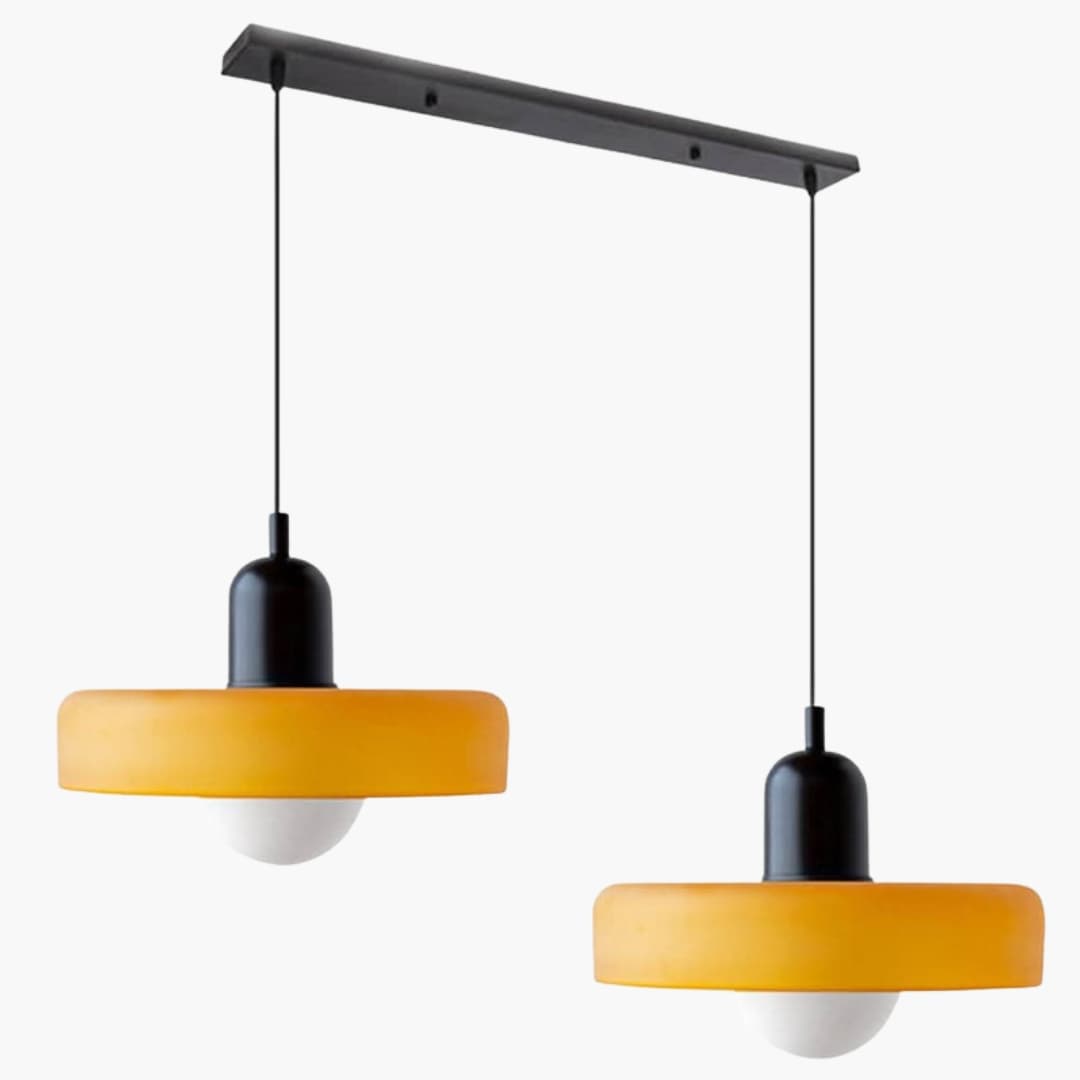 Loftlampe - Dobbelt Hoved - Bauhaus Glasdesign