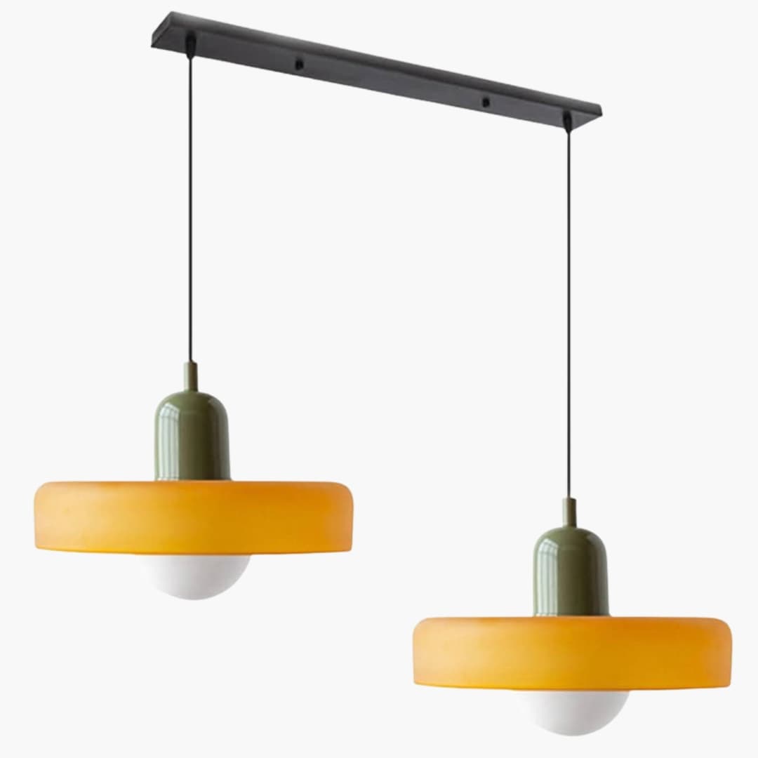 Loftlampe - Dobbelt Hoved - Bauhaus Glasdesign