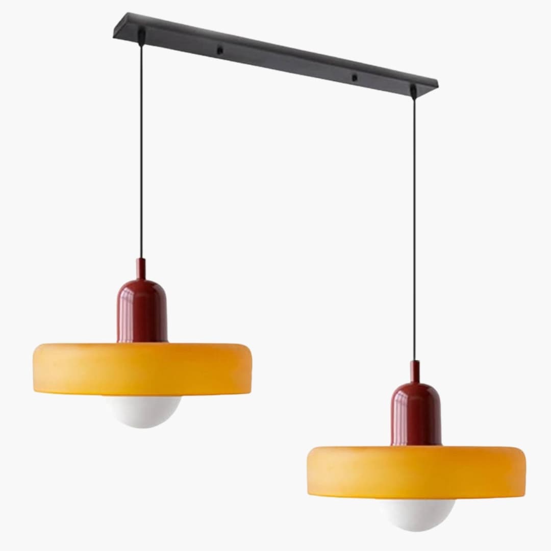 Loftlampe - Dobbelt Hoved - Bauhaus Glasdesign