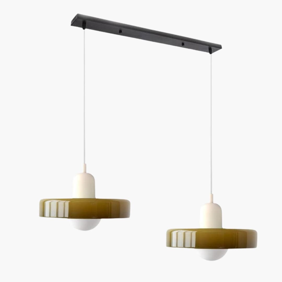 Loftlampe - Dobbelt Hoved - Bauhaus Glasdesign