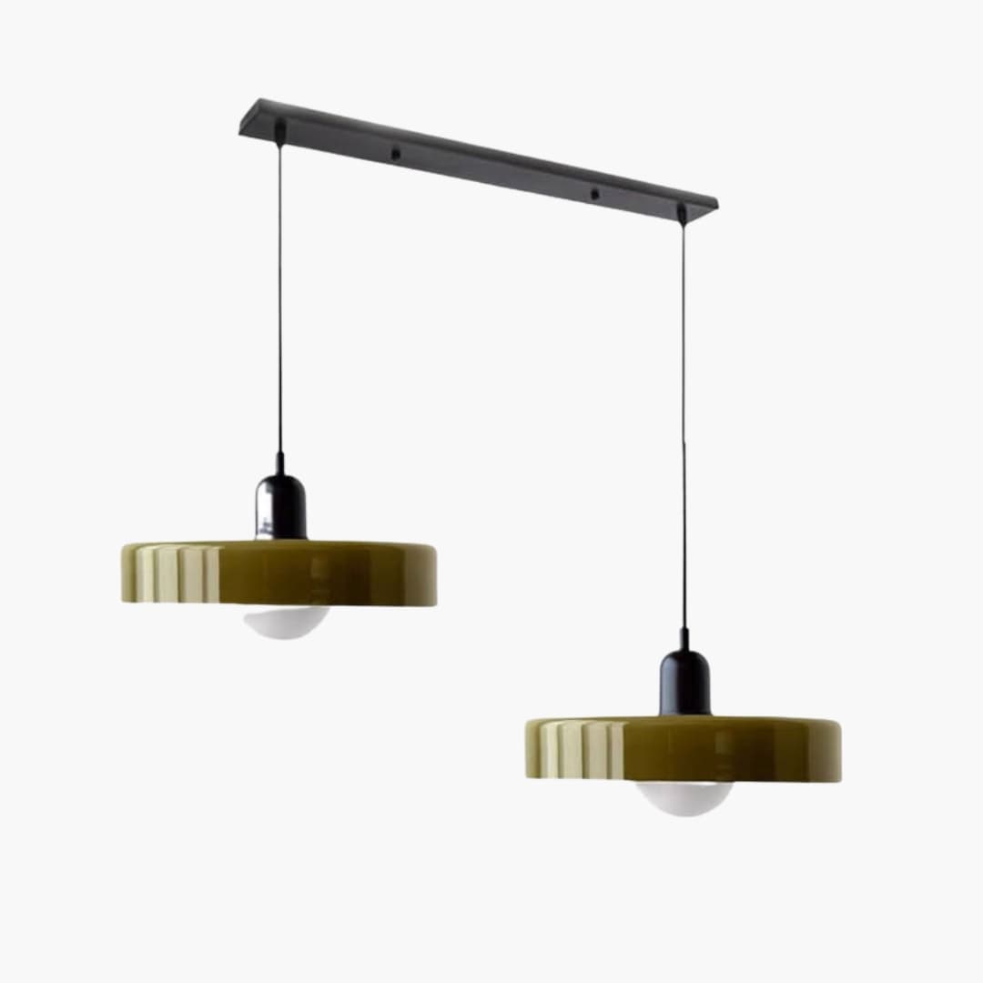 Loftlampe - Dobbelt Hoved - Bauhaus Glasdesign