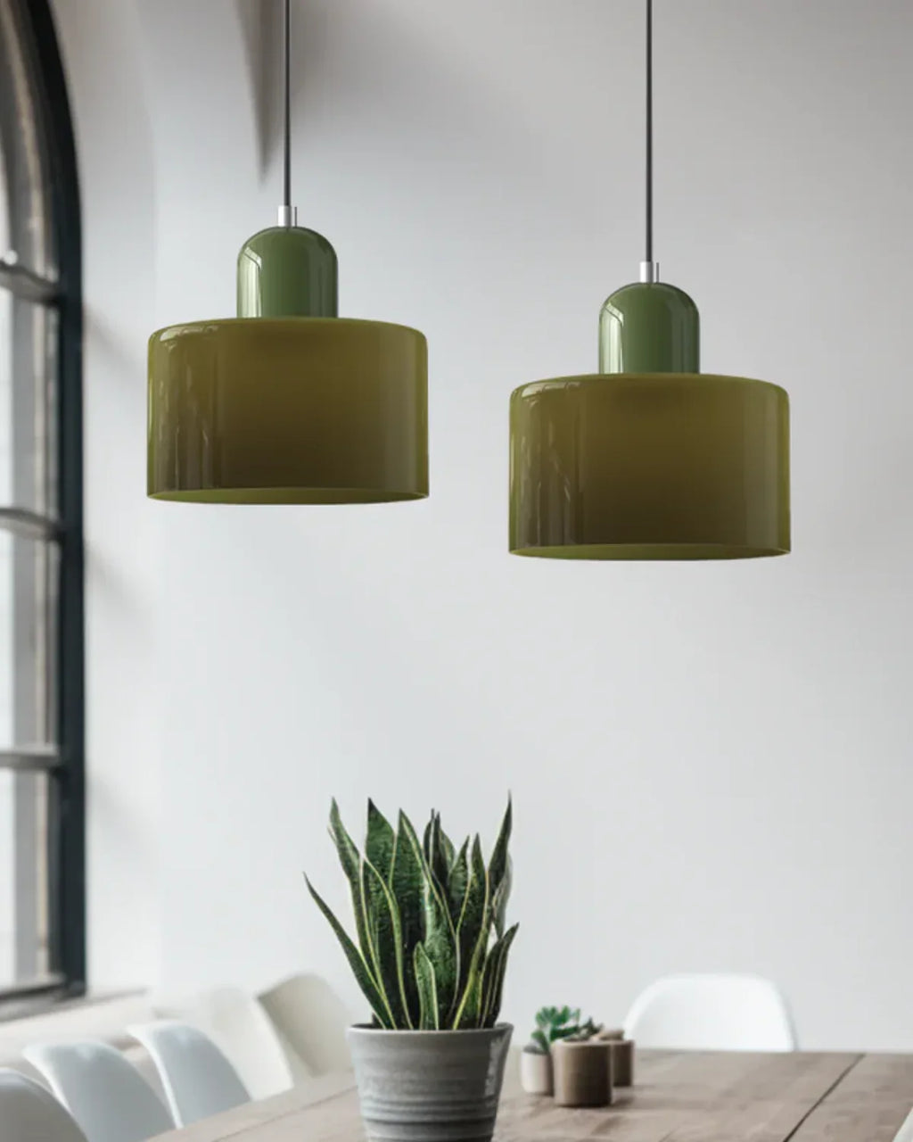 Loftlampe - Glasskærm - Moderne Design