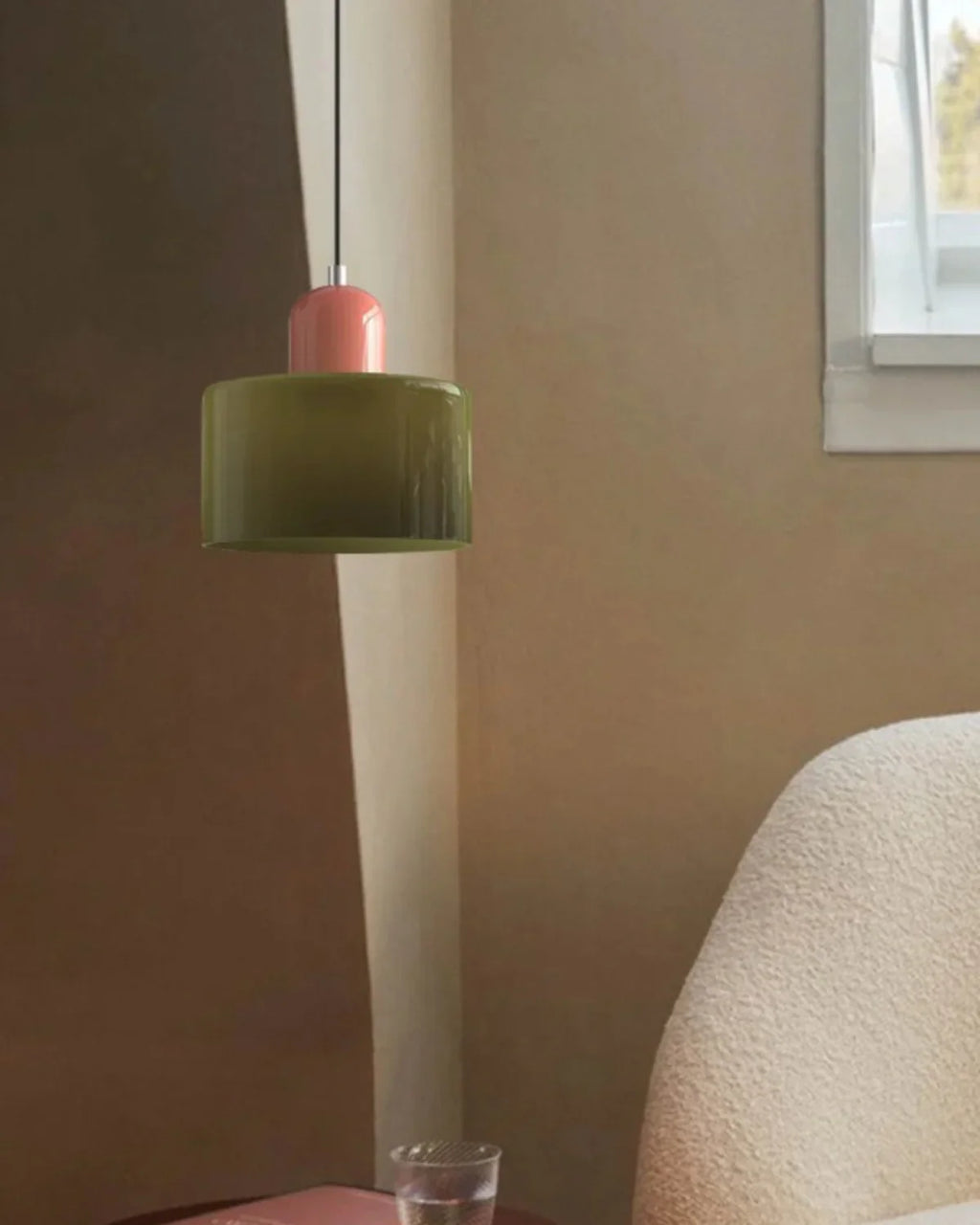 Loftlampe - Glasskærm - Moderne Design