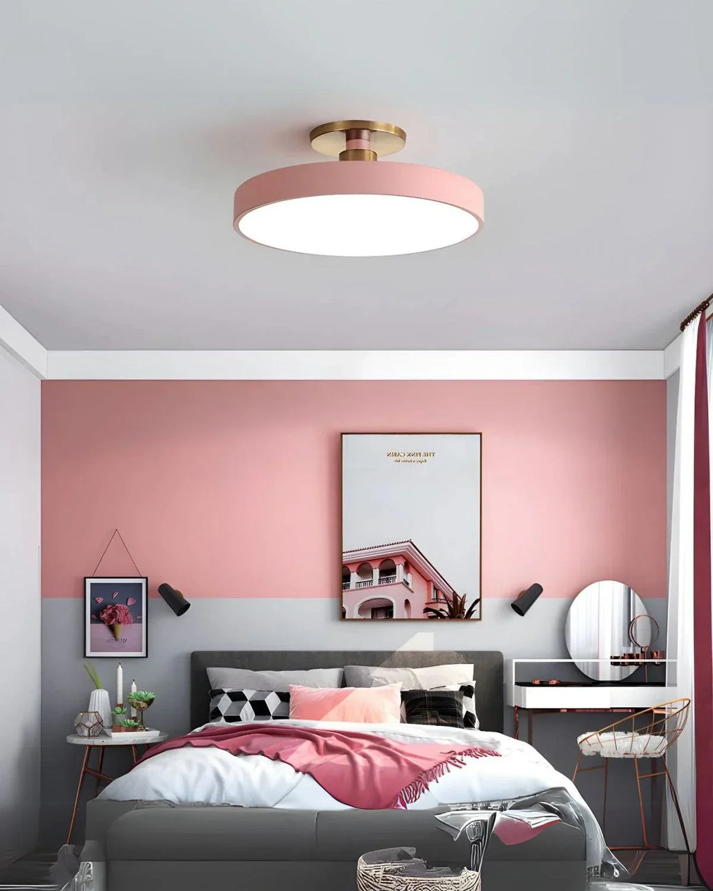 Loftlampe - Minimalistisk Design - Blød Belysning