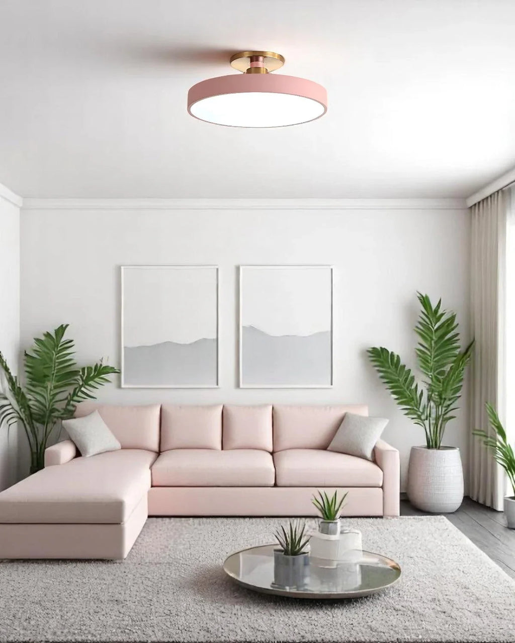 Loftlampe - Minimalistisk Design - Blød Belysning