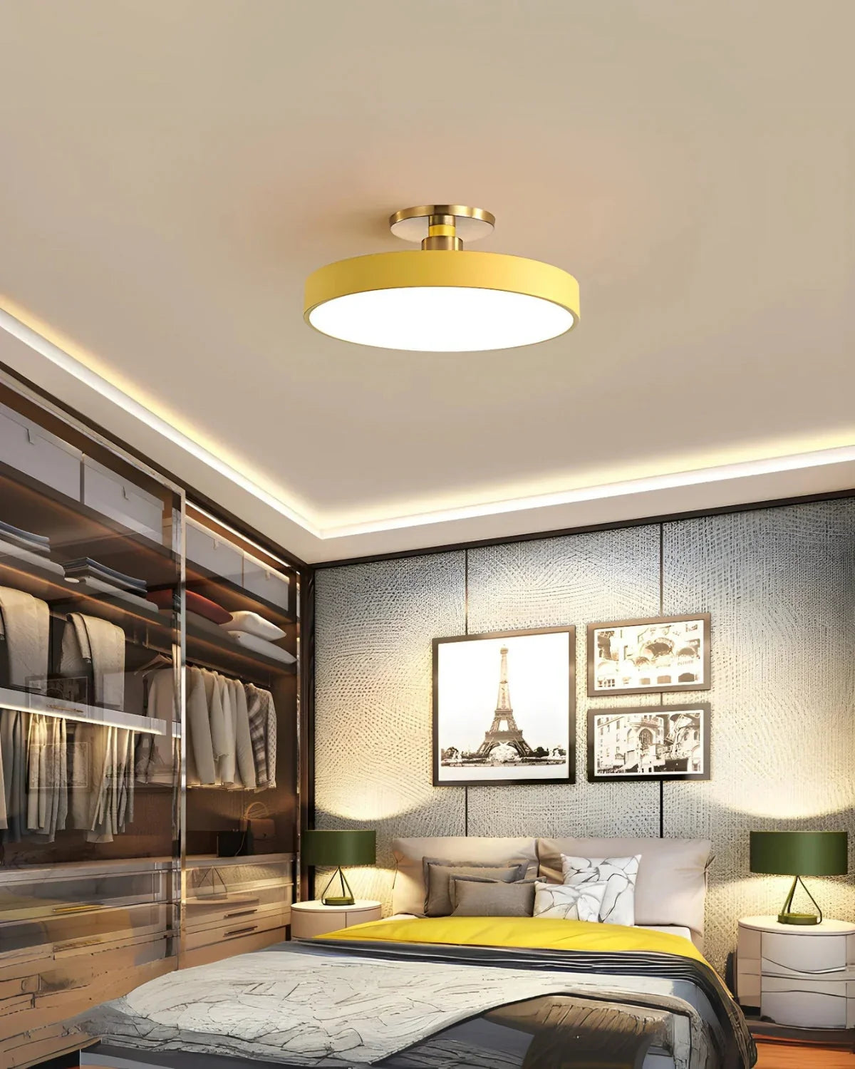 Loftlampe - Minimalistisk Design - Blød Belysning