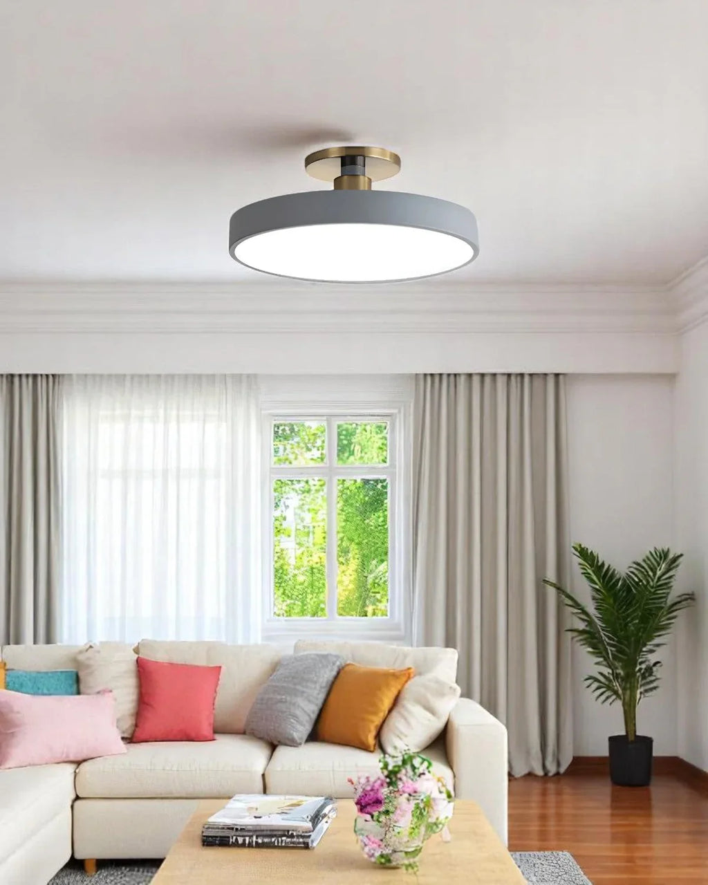 Loftlampe - Minimalistisk Design - Blød Belysning