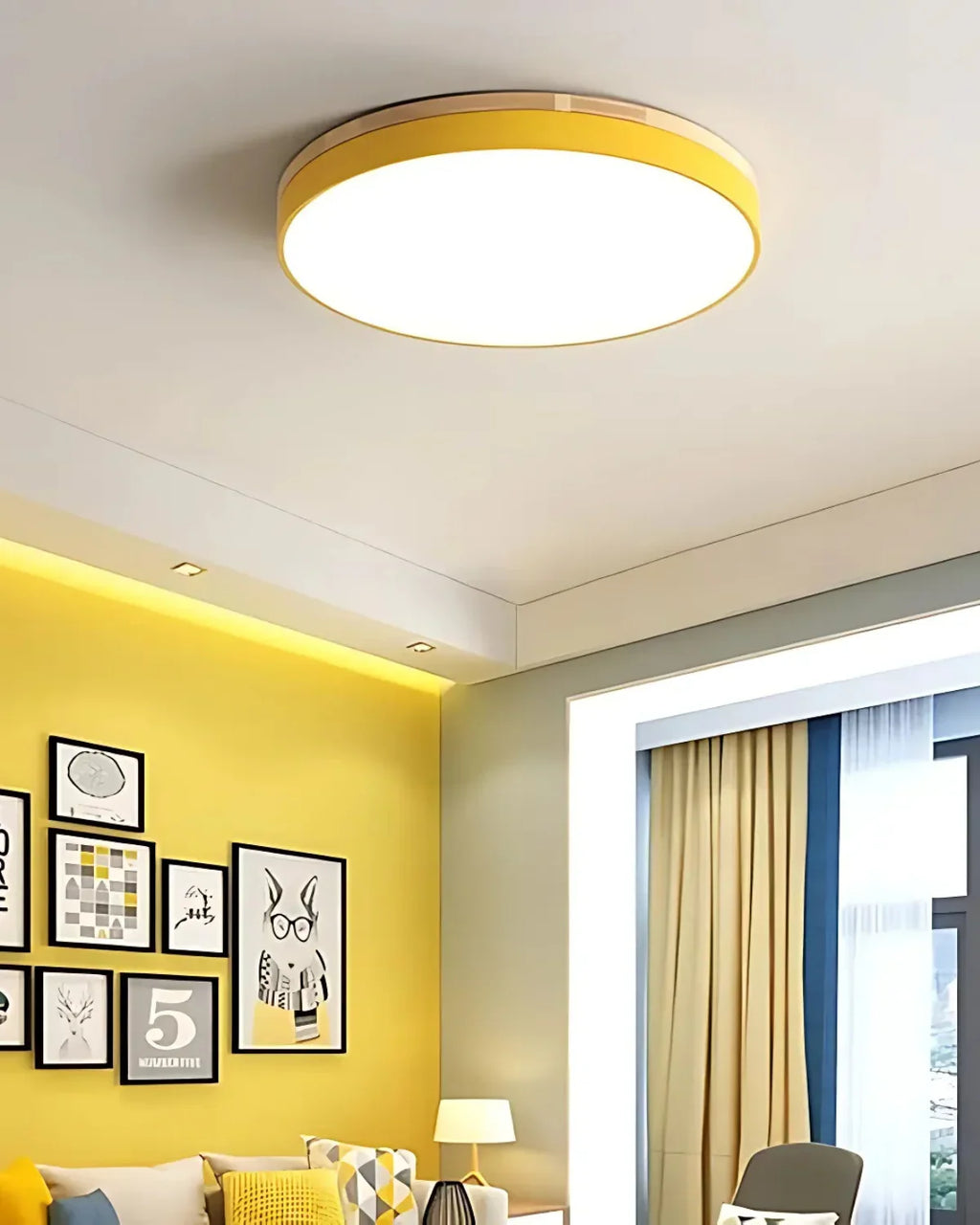 Loftlampe - Naturligt Træ Accent - Moderne Design