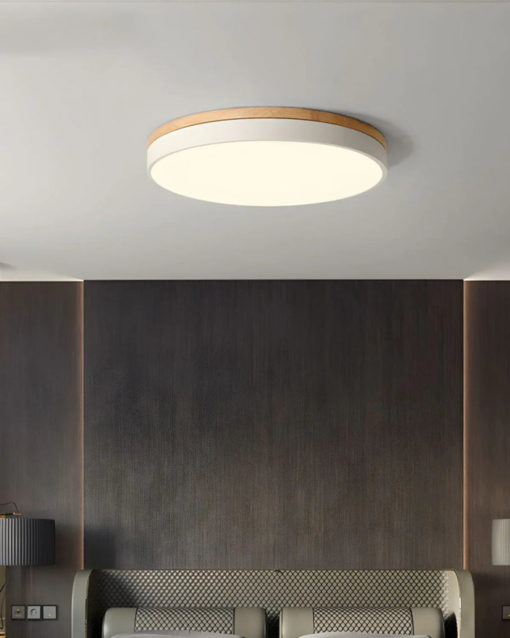 Loftlampe - Naturligt Træ Accent - Moderne Design