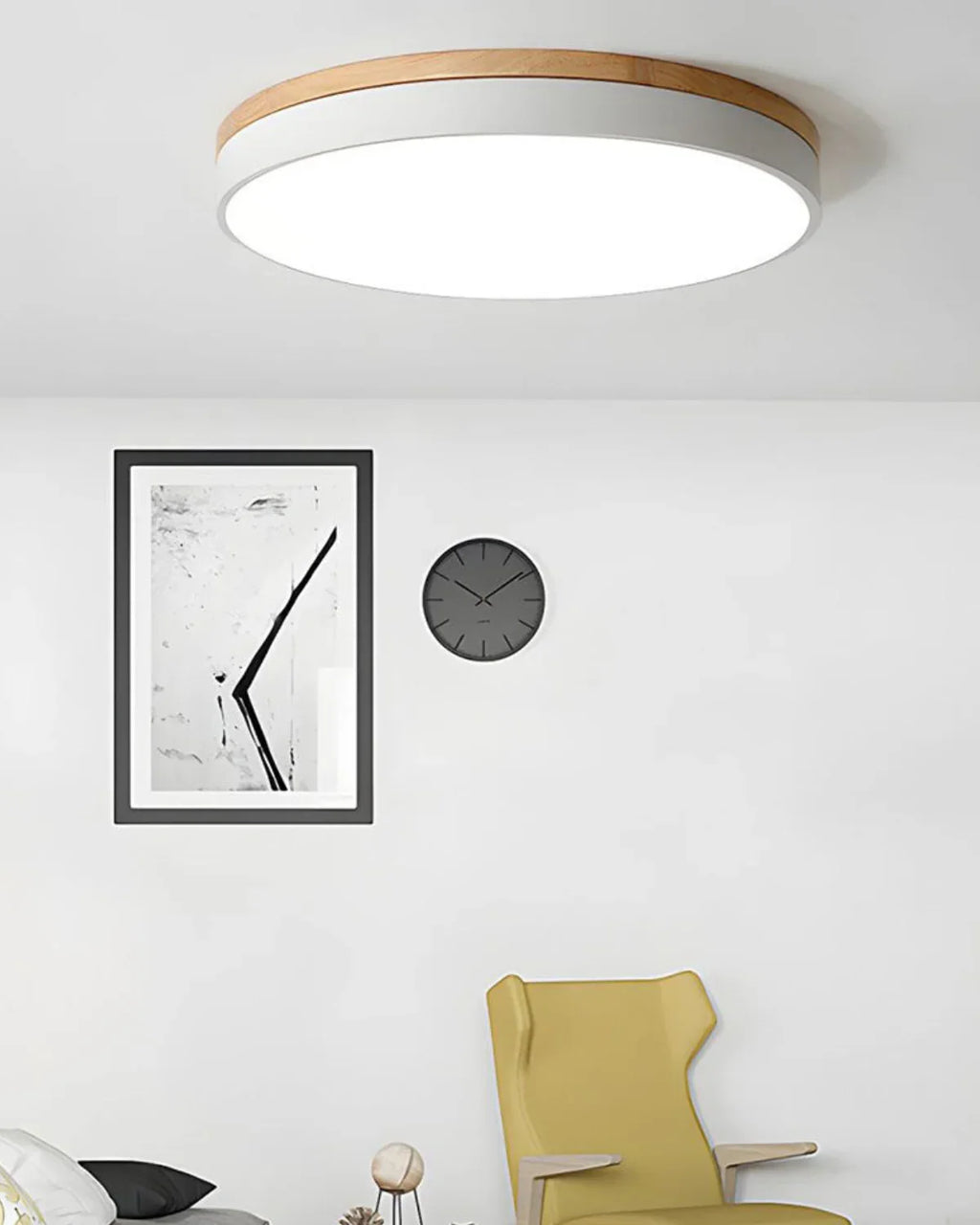 Loftlampe - Naturligt Træ Accent - Moderne Design