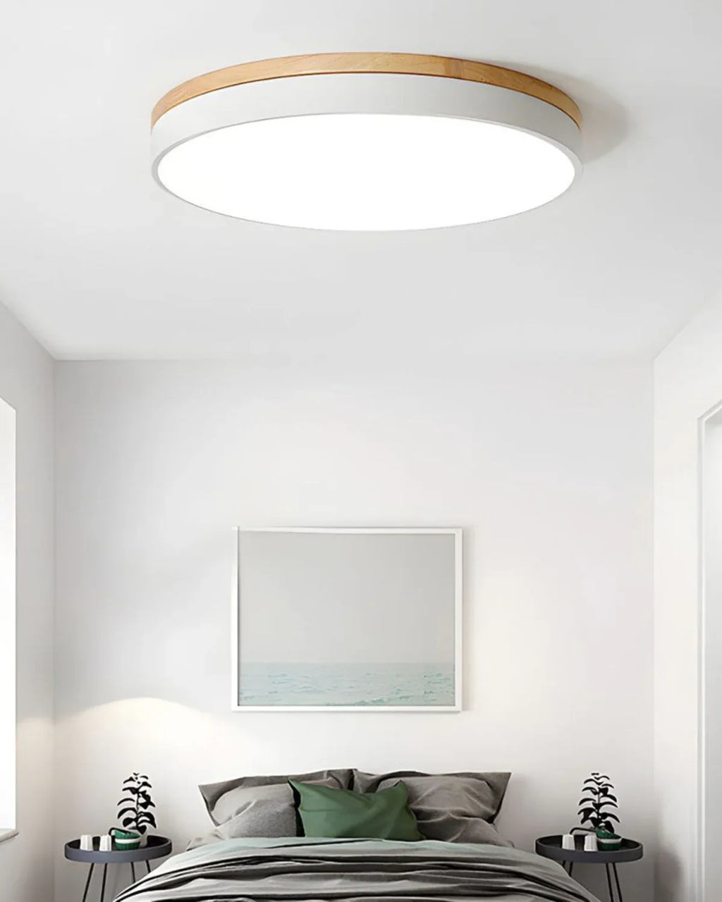 Loftlampe - Naturligt Træ Accent - Moderne Design