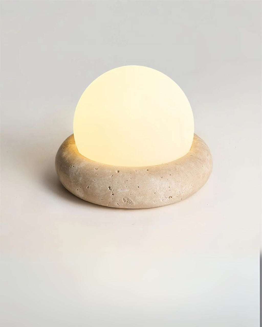 Mini bordlampe - Stenfod - LED lys