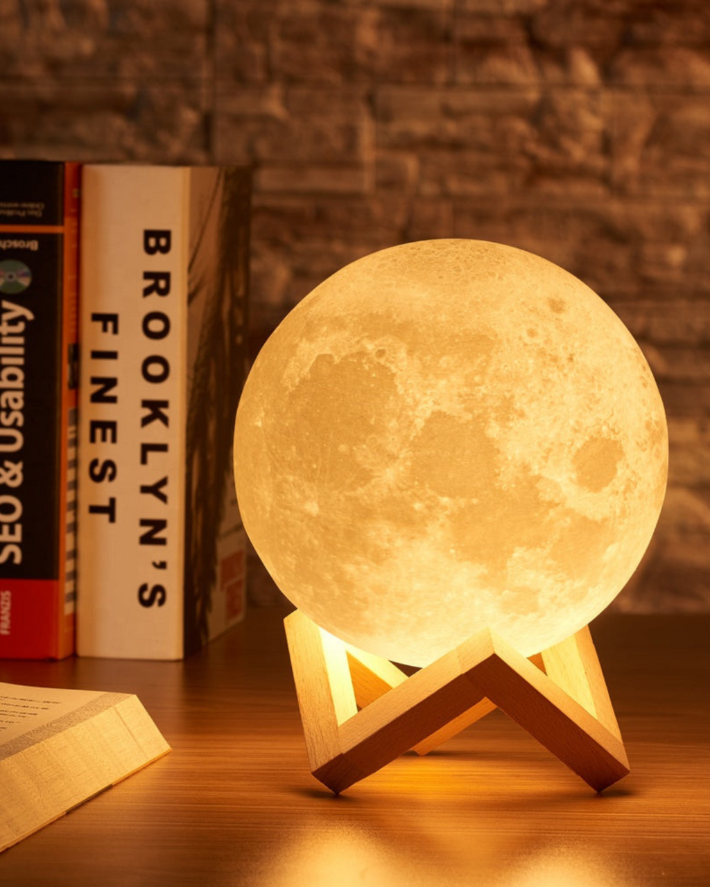 Moon Lamp - Justerbar lysstyrke
