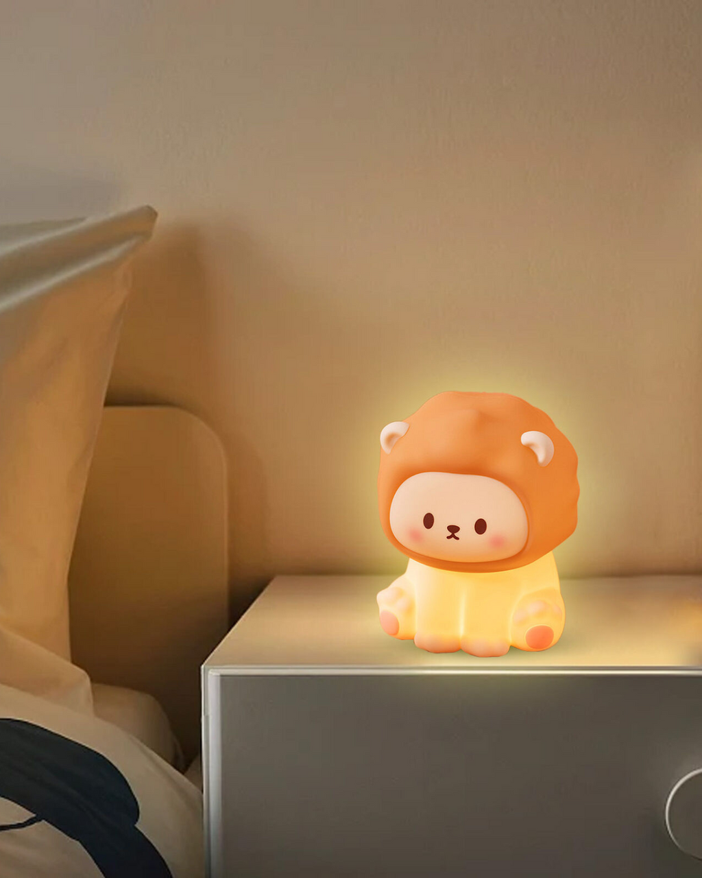 Natlampe - Løveunge - Justerbar belysning