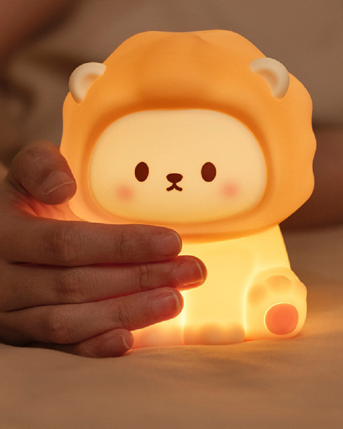 Natlampe - Løveunge - Justerbar belysning