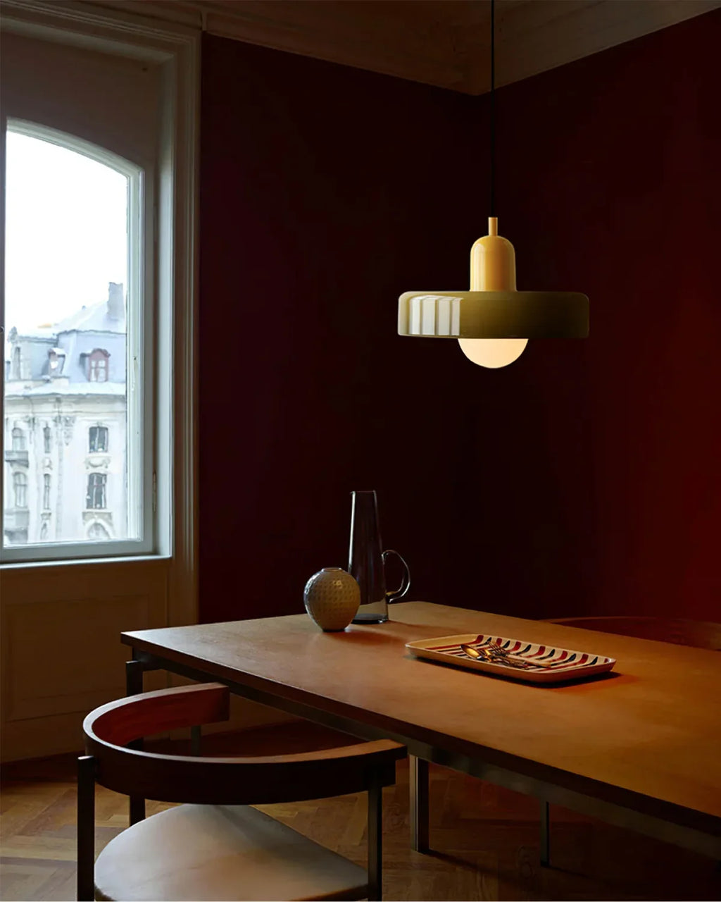 Suspenderet Pendellampe - Geometrisk Design - Blød Glød