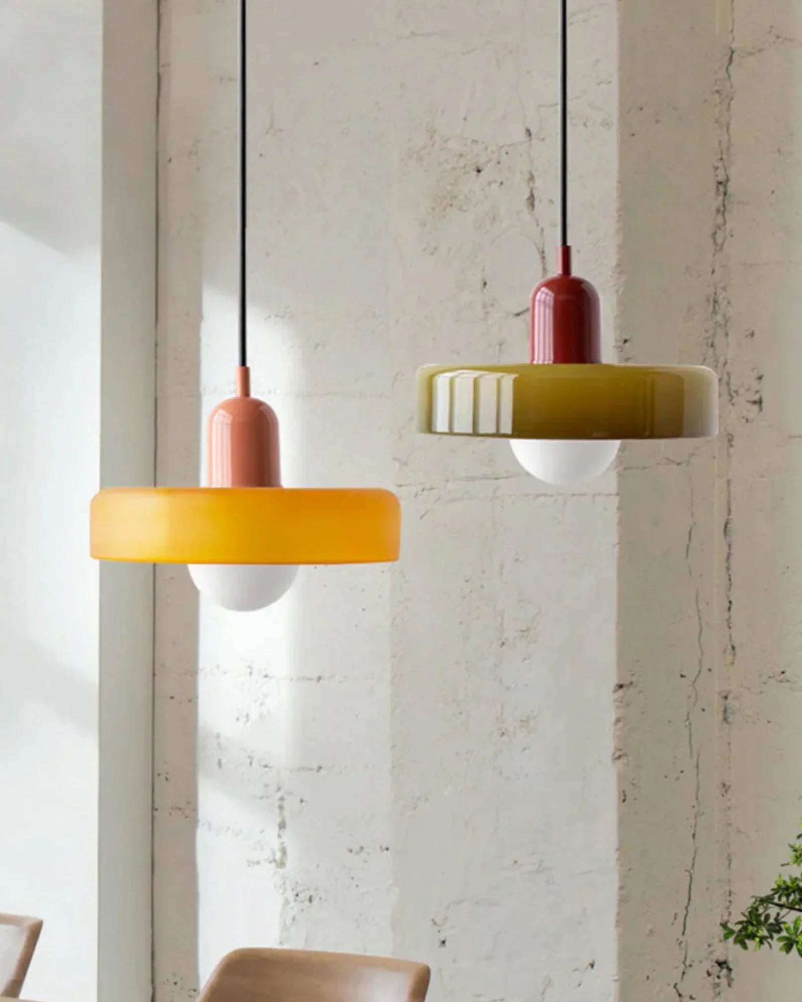 Suspenderet Pendellampe - Geometrisk Design - Blød Glød