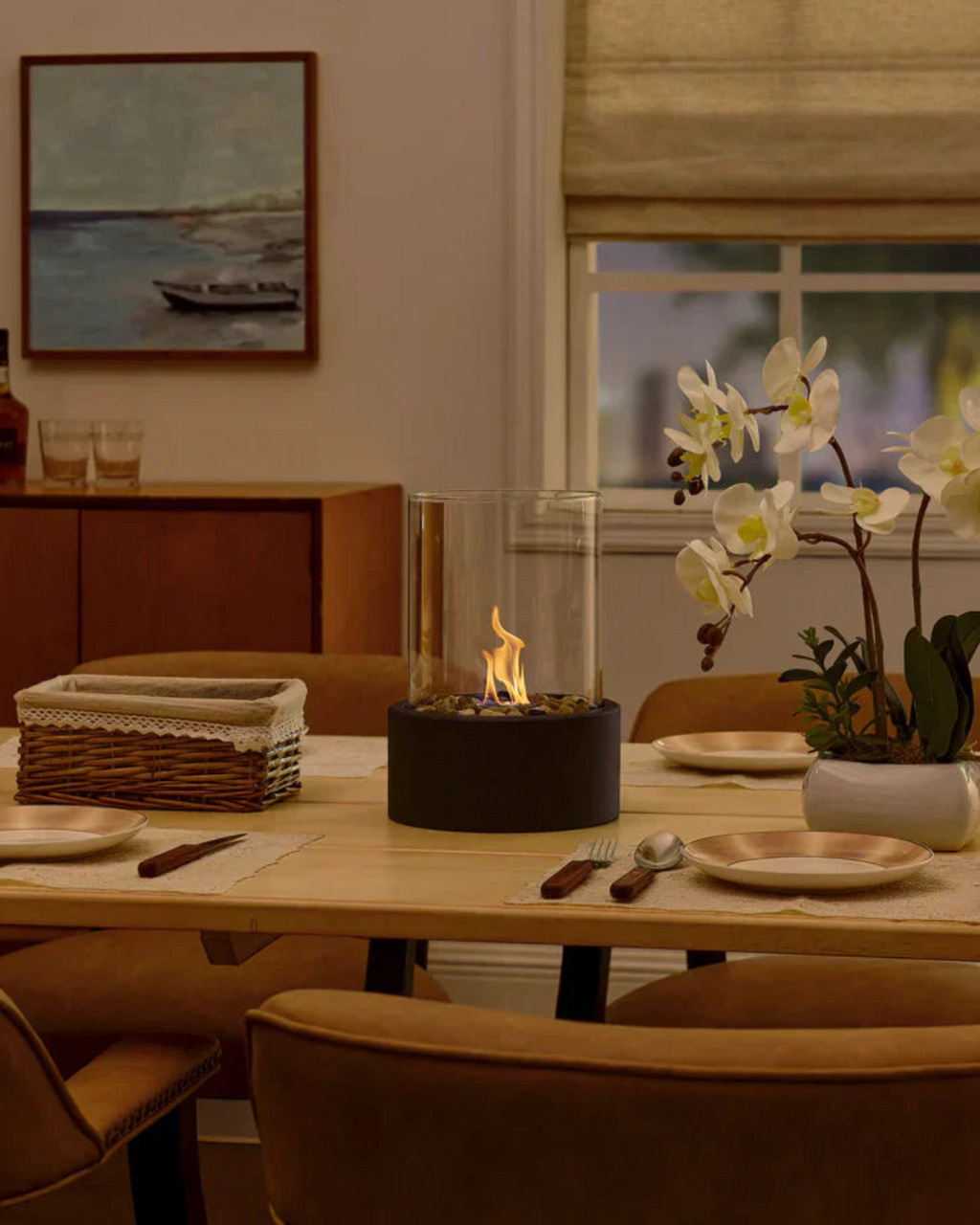 Tabletop Pejs - Bioethanol Brændstof - Moderne Design