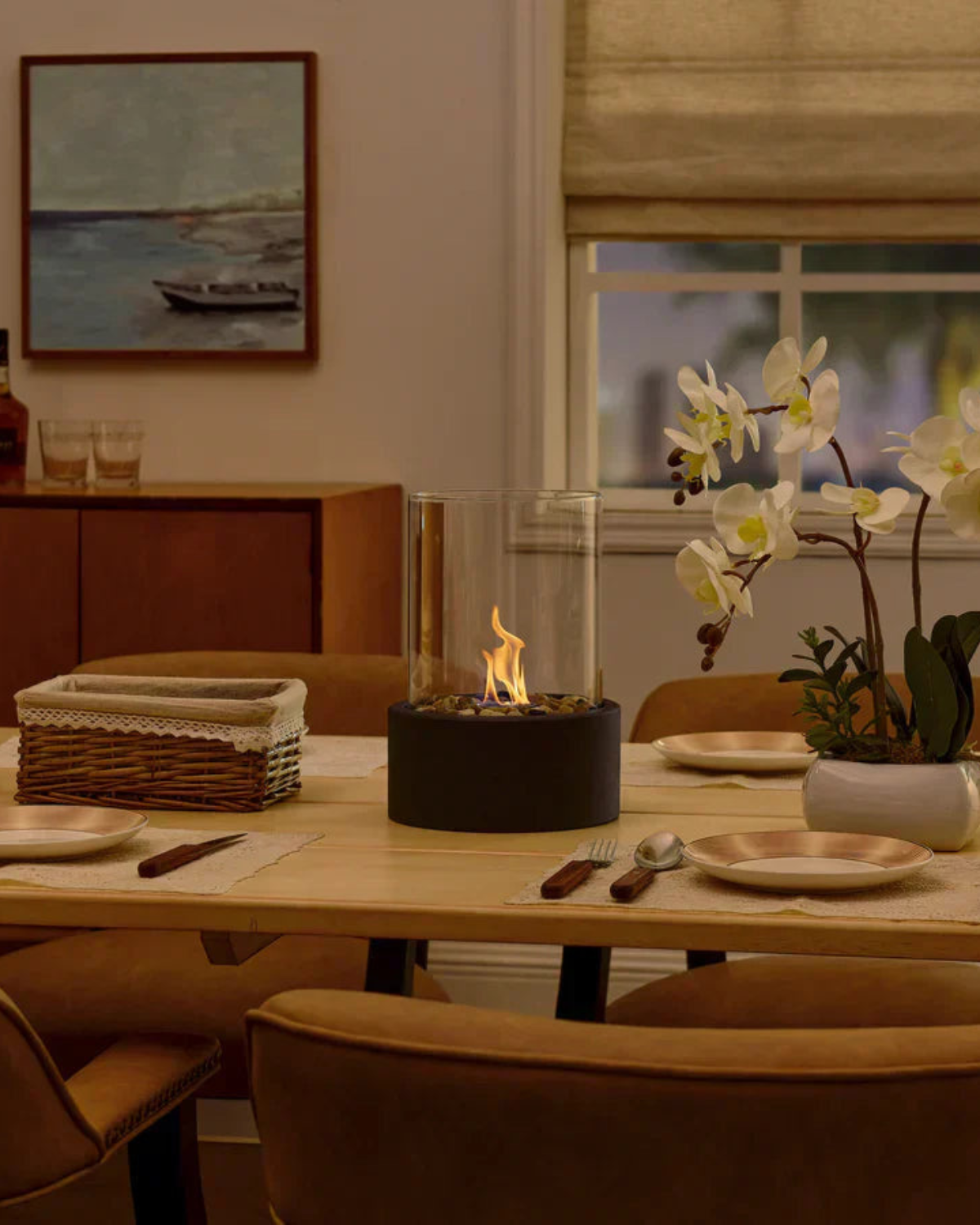 Tabletop Pejs - Bioethanol Brændstof - Moderne Design