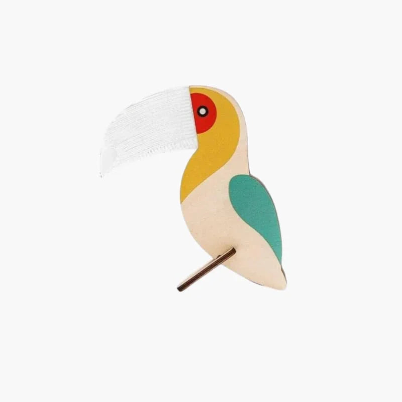 Bordlampe - Trædesign - Fugleform