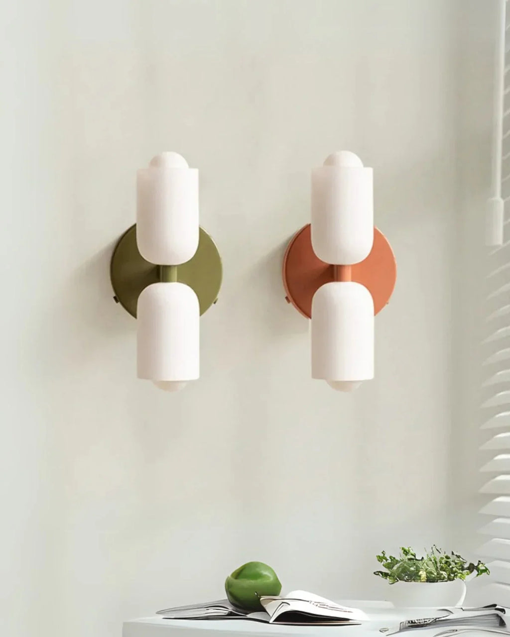 Væglampe - Dobbelt-Design - Glas Globusser