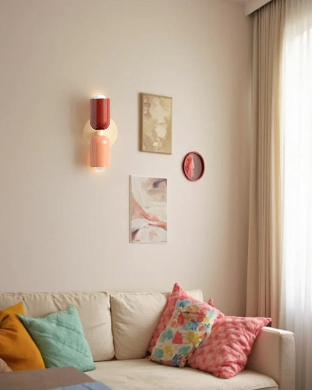 Væglampe - Dobbelt Lys - Moderne Design