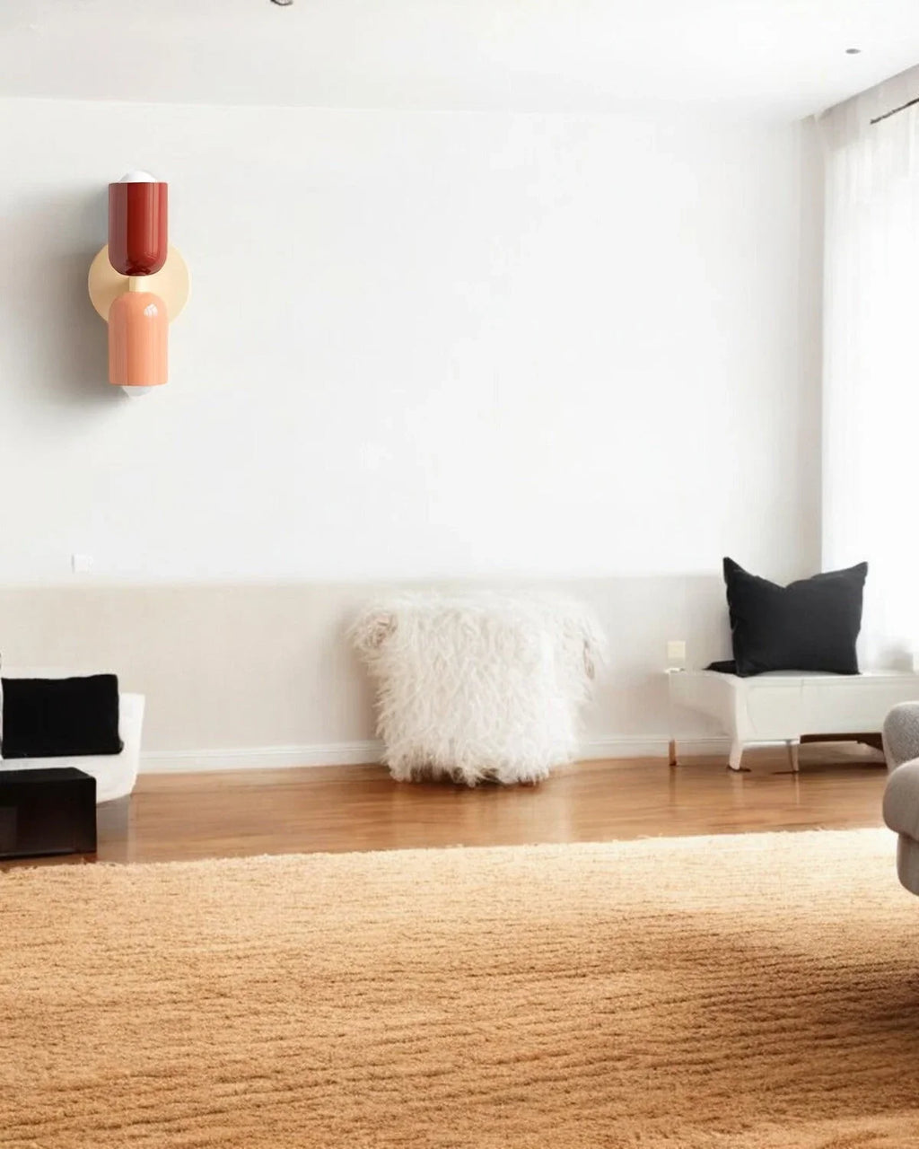 Væglampe - Dobbelt Lys - Moderne Design