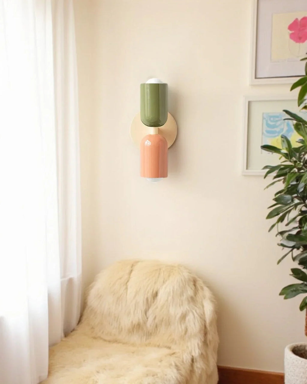 Væglampe - Dobbelt Lys - Moderne Design