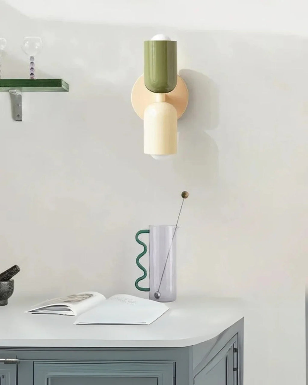 Væglampe - Dobbelt Lys - Moderne Design