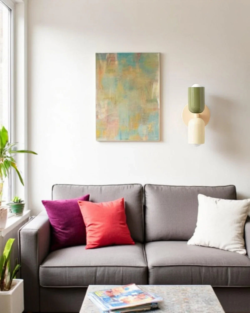 Væglampe - Dobbelt Lys - Moderne Design