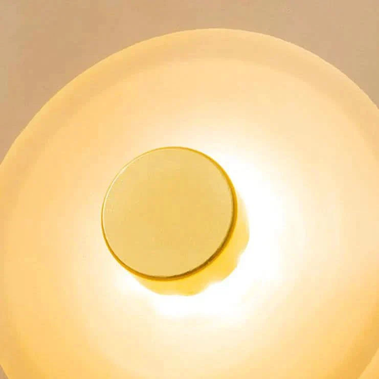 Væglampe - Ravfarvet Glas - LED Overfladelys